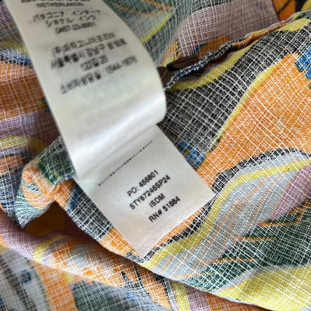 Patagonia Girls' Pataloha Organic Cotton Print Dress in Alula Natural XS - Picture 7 of 9